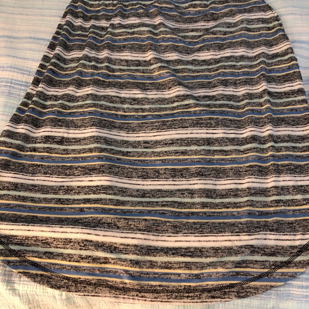 Talbots Striped Midi Skirt